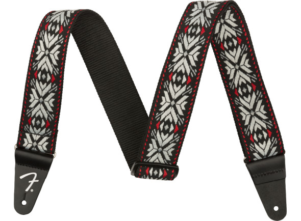 Fender Pasadena Woven Strap Red Snowflake 2 Fender Pasadena Woven Strap Red Snowflake 2